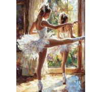 Hyupuanj 5D Chica de ballet Diamond Painting, 100x130cm d-13