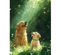 Hyupuanj 5D Perro de hierba Diamond Painting, 80x110cm d-86