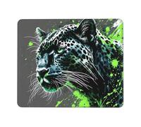 Hyupuanj Alfombrilla de Ratón para Juegos Bordes Cosidos, Cheetah Alfombrilla Ratón Pequeña 180 x 220 mm con Base de Goma Natural Antideslizante para Jugadores/Escritorio/Oficina/Hogar q-511