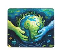 Hyupuanj Alfombrilla de Ratón para Juegos Bordes Cosidos, Tierra Alfombrilla Ratón Pequeña 270 x 220 mm con Base de Goma Natural Antideslizante para Jugadores/Escritorio/Oficina/Hogar q-173