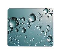 Hyupuanj Alfombrilla de Ratón Pequeña 27 x 22 cm - Gotas de Agua Mousepad, Alfombrilla Ratón de Neopreno - Gaming Accesorios con Bordes Cosidos, Base de Goma Antideslizante, Oficina Accesorios r-852