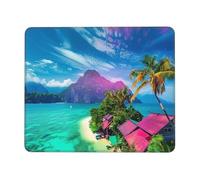 Hyupuanj Alfombrilla de Ratón Pequeña 42 x 35 cm - Islas de Milán Mousepad, Alfombrilla Ratón de Neopreno - Gaming Accesorios con Bordes Cosidos, Base de Goma Antideslizante, Oficina Accesorios r-858