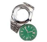 Hyuwdai 1 caja de reloj de la serie Overseas de 41 mm, NH34, NH35, NH36, NH70, NH72, movimiento de 33 mm, esfera con acabado cepillado, talla única, Ágata