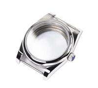 Hyuwdai 1 caja de reloj impermeable de acero 316 con borde redondeado de cristal de zafiro de 36 mm y 39 mm para movimiento Nh35a Nh36 NH34 Skx007, 36mm, Ágata