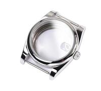 Hyuwdai 1 caja de reloj impermeable de acero 316 con borde redondeado de cristal de zafiro de 36 mm y 39 mm para movimiento Nh35a Nh36 NH34 Skx007, 36mm, Ágata