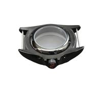 Hyuwdai 1 caja de reloj negra de 42 mm con cristal de zafiro en forma de cúpula, compatible con movimiento NH35, NH36, 7S26, 4R, esfera de 28,5 mm, piezas de repuesto for reloj de hombre(13)