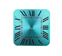 Hyuwdai 1 esfera cuadrada NH35 con logotipo S de 27 mm, adecuada para movimientos NH35/NH36, herramienta de reparación de accesorios de relojes, K-520, S Dial