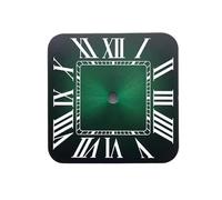 Hyuwdai 1 esfera cuadrada NH35 con logotipo S de 27 mm, adecuada para movimientos NH35/NH36, herramienta de reparación de accesorios de relojes, K-519, S Dial