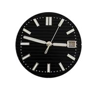 Hyuwdai 1 esfera de 30,5 mm con luz verde, adecuada para accesorios de reloj NH35, Esfera de 22 segundos, talla única