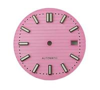 Hyuwdai 1 esfera de 30,5 mm con luz verde, adecuada para accesorios de reloj NH35, Esfera de 5 segundos, talla única