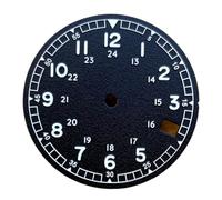 Hyuwdai 1 esfera de reloj NH35A de 29 mm, color negro y blanco, con ventana de fecha, para corona de buceo de 3.8, accesorios de caja de reloj para hombre, negro, talla única