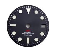 Hyuwdai 1 esfera luminosa C3 de calendario único estéril de 28,5 mm para GMT NH Series 35 36, accesorios de esfera de reloj mecánico, rosso, talla única