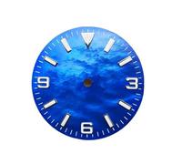 Hyuwdai 1 esfera luminosa verde de 28,5 mm, adecuada para movimiento NH35, azul, talla única