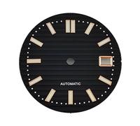 Hyuwdai 1 esfera NH35 de 30,5 mm, esfera luminosa verde, adecuada para NH35, accesorios de reloj, herramienta de reparación de relojes, Esfera de 10 segundos, talla única