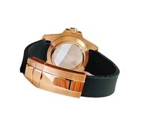 Hyuwdai 1 funda de reloj de 40 mm, juego de correa de silicona impermeable de cristal de zafiro, cubierta trasera de pulsera, funda con cierre para NH34 NH35 NH36, 28.5mm, Ágata