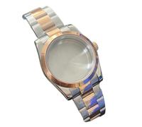 Hyuwdai 1 funda de reloj NH35 de 36/39 mm para NH35 NH36 Oyster Case Rose Gold Sapphire Crystal Bracelet Waterproof Case, 36MM, Ágata