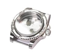 Hyuwdai 1 pieza de 38 mm turquesa azul hielo bisel de cerámica inserto caja de acero para buceo de 40 mm NH35 NH36 Calibre SKX007 piezas de reloj Mods, talla única, Ágata