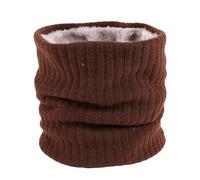 Hyuwdai 1 pieza de bufanda circular forrada cálida for invierno, resistente al viento, for esquiar y andar en bicicleta.(Brown)
