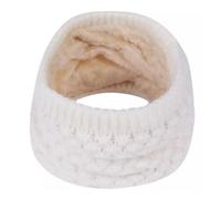 Hyuwdai 1 Pieza de Bufanda de Cuello de Invierno de Punto Grueso de Invierno cálido Anillo de protección for el Cuello Bufanda de Anillo Esponjoso for Exteriores(White)