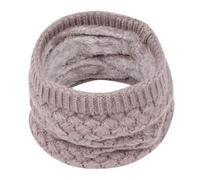 Hyuwdai 1 Pieza de Bufanda de Cuello de Invierno de Punto Grueso de Invierno cálido Anillo de protección for el Cuello Bufanda de Anillo Esponjoso for Exteriores(Khaki)