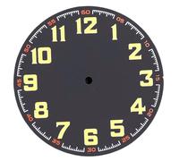 Hyuwdai 1 pieza de repuesto de esfera de reloj de 40,8 mm NH35 con movimiento NH35, NH36A, ETA2824, PT5000, accesorios de esfera de reloj automático, Esfera negra A, Fit NH35 NH36 NH38