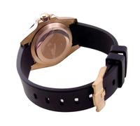 Hyuwdai 1 pieza para NH35 NH36 NH34 10bar 120clicks Bisel 40mm SUB oro rosa correa de reloj curvada, talla única, Ágata