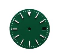 Hyuwdai 1 reloj individual de 28.5 pulgadas de diámetro, sin calendario, esfera luminosa azul y verde y manecillas para NH35/2815/2836. Accesorios de reloj de movimiento, N.º 2 Nh35, talla única