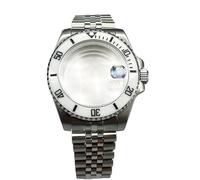 Hyuwdai 1 reloj para hombre de 40 mm NH35 NH36, caja de acero inoxidable, caja mecánica modificada de zafiro, Transparent bottom, Agate