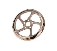 Hyuwdai 1 Uds 10ATM 316L acero inoxidable con cristal de zafiro con borde estilo Rotor ajuste SKX007 parte posterior de la caja del reloj(Shiny Rose Gold)