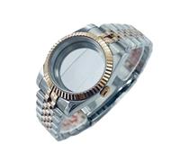 Hyuwdai 1 Uds 36mm 40mm plata oro rosa NH34 NH35 NH36 NH38 NH39 NH70 NH72 ETA2824 PT5000 caja de reloj con fecha de cristal de zafiro(B2 Glass Case Back,36mm NH34 NH35 NH36)