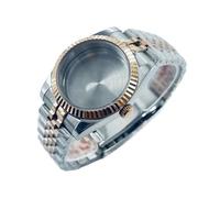 Hyuwdai 1 Uds 36mm 40mm plata oro rosa NH34 NH35 NH36 NH38 NH39 NH70 NH72 ETA2824 PT5000 caja de reloj con fecha de cristal de zafiro(B2 Steel Case Back,40mm NH34 NH35 NH36)