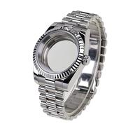Hyuwdai 1 Uds. Caja de reloj de acero 316l con cristal de zafiro de 36mm y 39mm y correa for movimiento automático Nh35a Nh36 Nh34(6,39mm)
