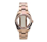 Hyuwdai 1 Uds. Caja de reloj for hombre de 36mm y 40mm, pulsera de zafiro for NH35 NH36 4R36 8215, movimiento de 28,5mm, esfera 10ATM(Glass bottom cover 2,36mm Miyota 8215)