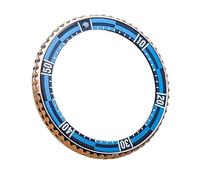 Hyuwdai Caja de reloj con anillo de engranaje doble, bisel de 41mm x 32mm, llantas, anillo de acero Compatible con SKX007 SKX009 SKX011, bisel de acero inoxidable(S7)