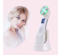 HyXia Facial Aparato Radiofrecuencia Aparato Facial Ultrasonido 6 Modos De Terapia De Luz LED Ultrasonido Rejuvenecimiento Antiarrugas Anti-Envejecimiento Limpieza Profunda