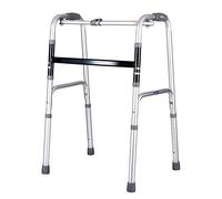 HYY-AA Edad y discapacitadas Las personas plegable doble finalidad Walker cuatro patas de caña gruesa de aluminio Walker antideslizante bastón con el Hospital