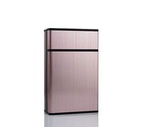 HYY-YY Caja de cigarrillo de metal delgado de la personalidad creativa de la pipa de la moda caja de regalo de aluminio titular del cigarrillo (color: LA3)