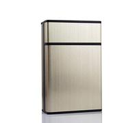 HYY-YY Caja de cigarrillo de metal delgado de la personalidad creativa de la pipa de la moda caja de regalo de aluminio titular del cigarrillo (color: LA1)