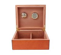 HYY-YY Humidor de cigarro de cedro español con higrómetro de humidificador caja de cigarro