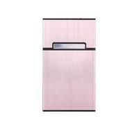 HYY-YY Mujeres aluminio delgado Caja de cigarrillos Accesorios de cigarros Caja de cigarro titular de tabaco Bolsillo caja de almacenamiento caja de regalo 6 colores (Color : Rose red)