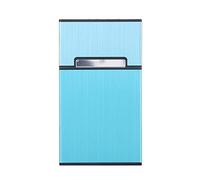 HYY-YY Mujeres aluminio delgado Caja de cigarrillos Accesorios de cigarros Caja de cigarro titular de tabaco Bolsillo caja de almacenamiento caja de regalo 6 colores (Color : Blue)