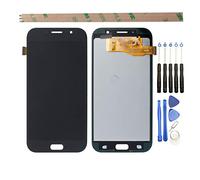 HYYT Reemplazo para Samsung Galaxy A7 2017 A720 A720F SM-A72 pantalla LCD y digitalizador de pantalla táctil de cristal (negro)