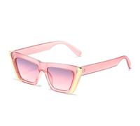 HYYZZC Gafas de sol clásicas para mujer y hombre, estilo vintage, estilo punk, con diseño de ojo de gato y protección UV400, color rosa, gris y rosa.