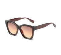 HYYZZC Gafas de sol cuadradas de moda para mujer, con degradado, UV400, vintage, para hombre, color naranja