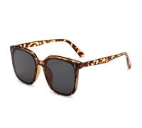 HYYZZC Gafas de sol de montura grande para mujer, moda también, gafas para dama, para exteriores, parasol, espejo, para hombre, demi