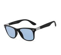 HYYZZC Gafas de sol Degradado Fotocromático Unisex Lente de espejo polarizado Día Noche Gafas de sol dobles para hombres y mujeres, azul fotocromático, sin paquete