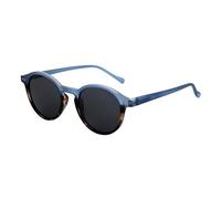 HYYZZC Gafas de sol polarizadas circulares retro para hombre y mujer, gafas de sol redondas pequeñas vintage con protección UV400, lentes negras y grises 017, 1 unidad