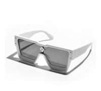 HYYZZC Gafas de sol retro negras para hombre y mujer, estilo 2, blanco, 1 unidad.