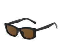 HYYZZC Gafas de sol vintage de ojo de gato para mujer, con protección UV400, diseño de tendencia para hombre, color gelatina, degradado, para exteriores, color té negro, talla única.