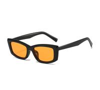 HYYZZC Gafas de sol vintage de ojo de gato para mujer, modernas gafas de sol con protección UV400, con degradado para exteriores, color negro y naranja, talla única.